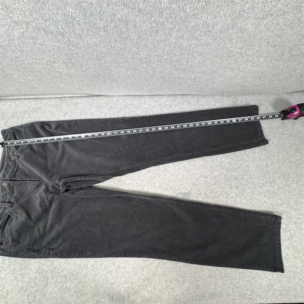 Eileen Fisher Pants Womens Size 10 Charcoal Gray Corduroy Straight Leg